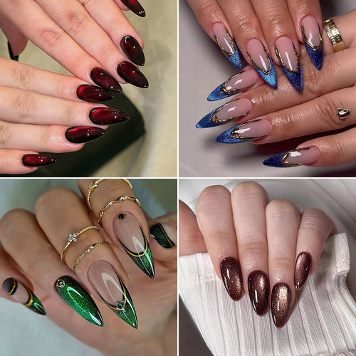 Artificial nails with polka dots Bowlift