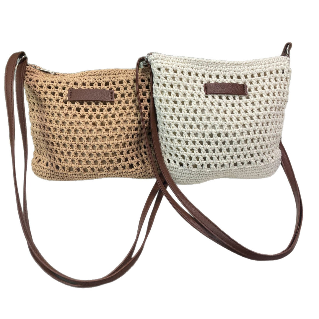 Hand-knotted shoulder bag in modern design Bowlift