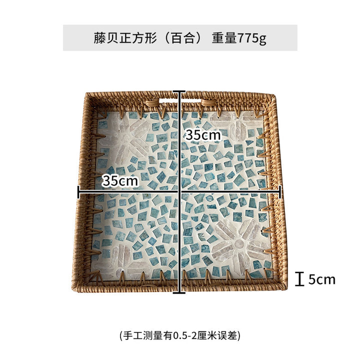 Women's decorative mosaic serving platter set Bowlift