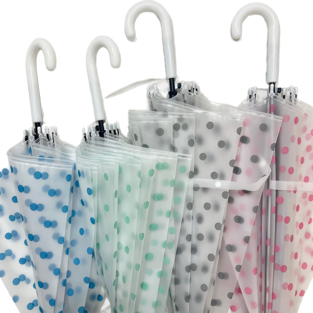Women's transparent umbrella with polka dots Bowlift