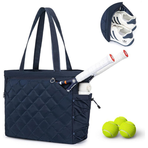 Quilted Tennis Tote Bag