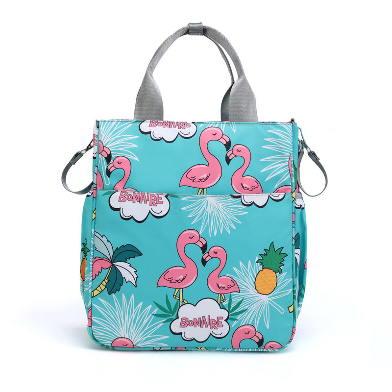 Stylish Flamingo Print Tote Bowlift