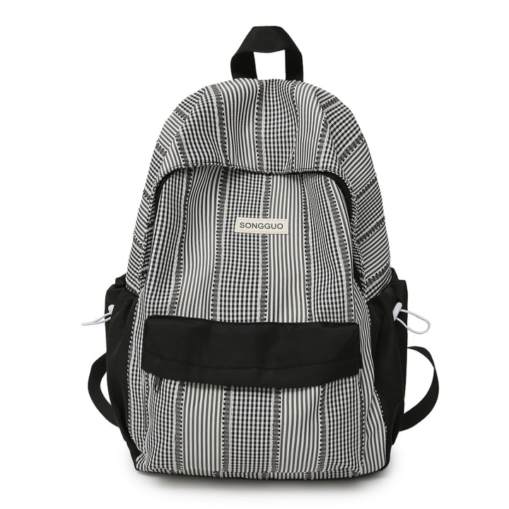 Casual Striped Backpack