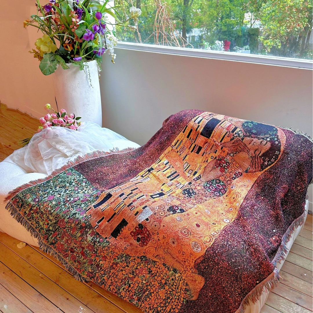 Artistic Woven Tapestry Throw Blanket