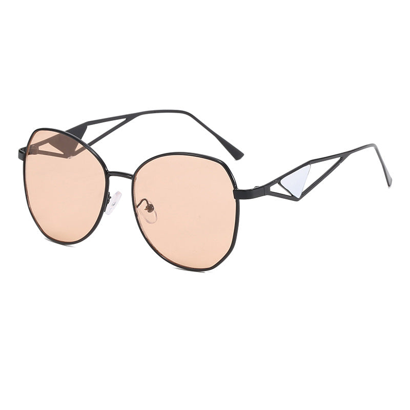 Women's fashionable geometric sunglasses with unique frame Bowlift