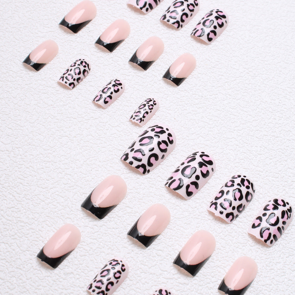 Trendy Animal Print Press-On Nails Bowlift