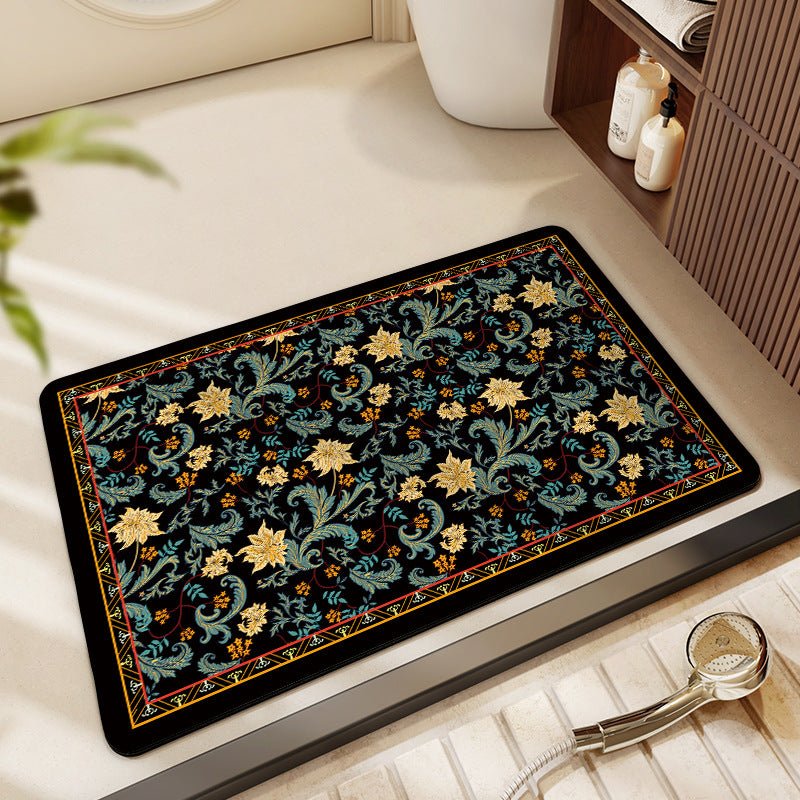 Geometric Pattern Decorative Floor Mat Bowlift