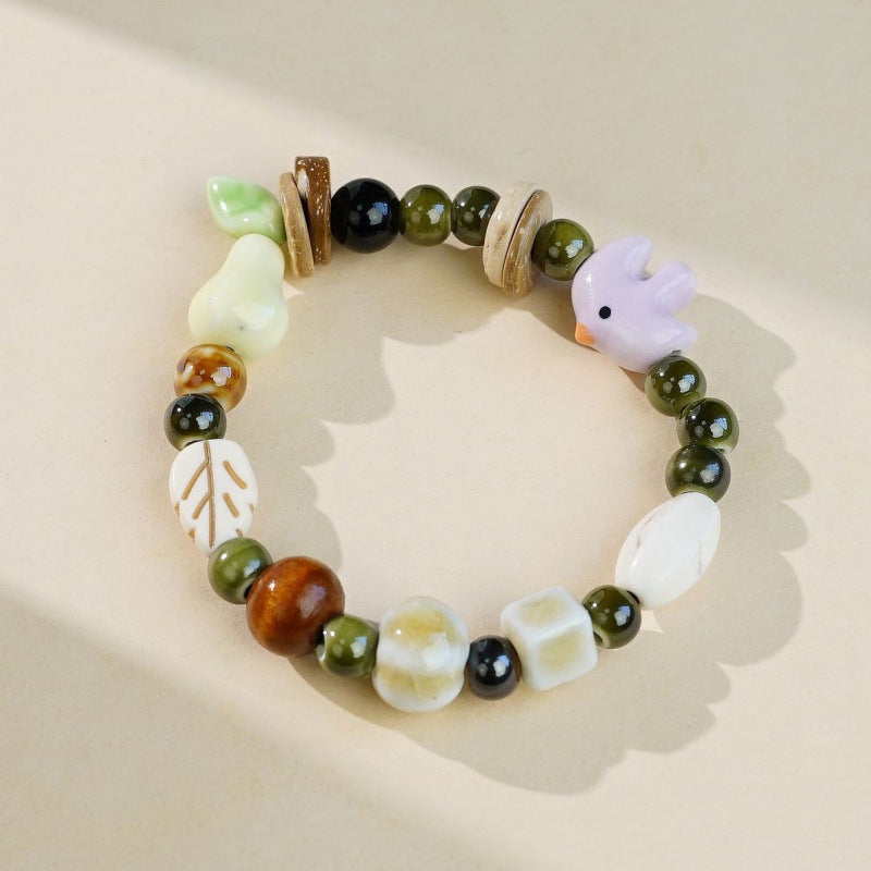 Heart-Shaped Beaded Bracelet Bowlift