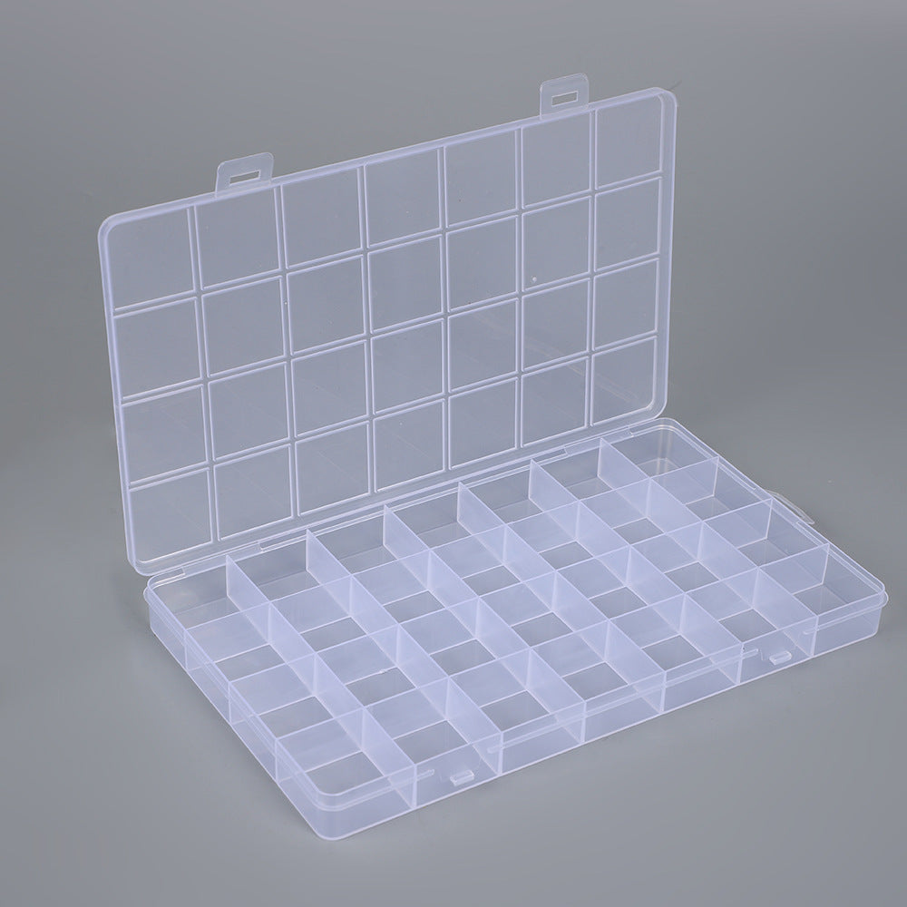 Transparent Multi-Compartment Storage Organizer Box Bowlift