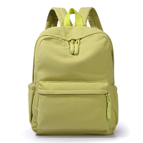 Textured Fabric Multi-Compartment Backpack Bowlift
