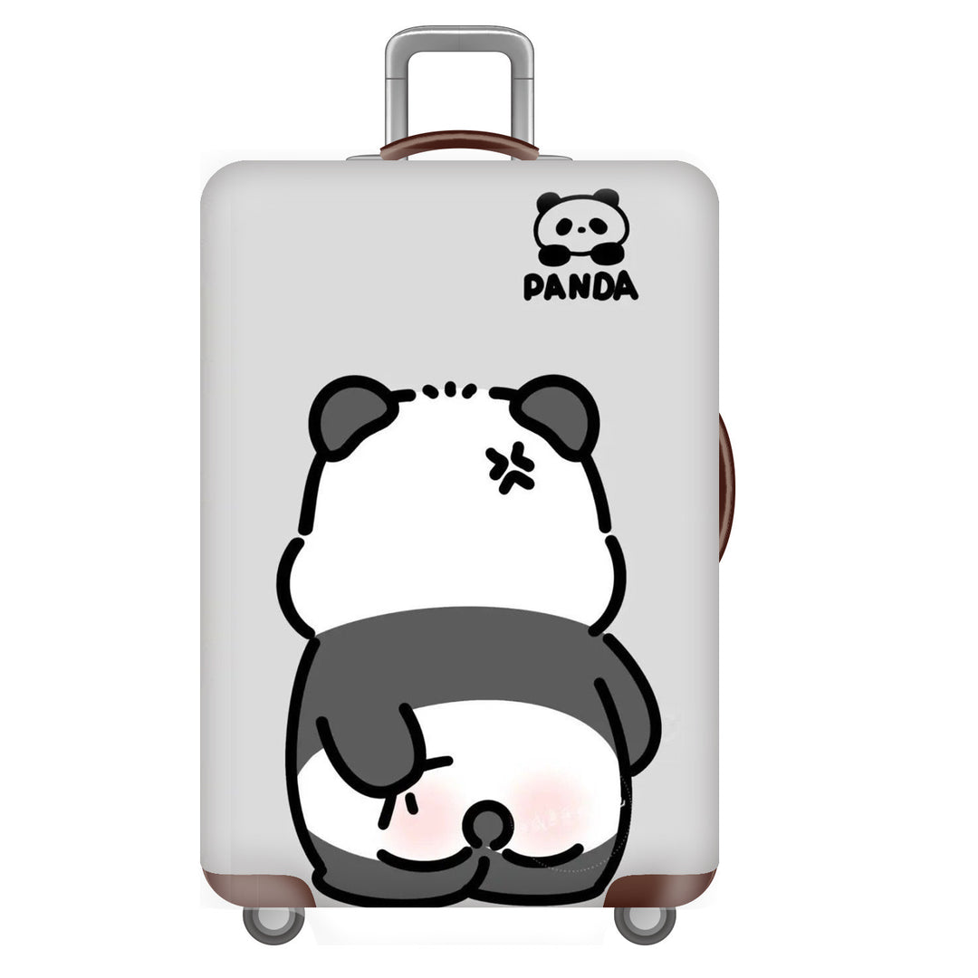 Unisex Hard-shell Travel Suitcase with Funny Panda Design Bowlift