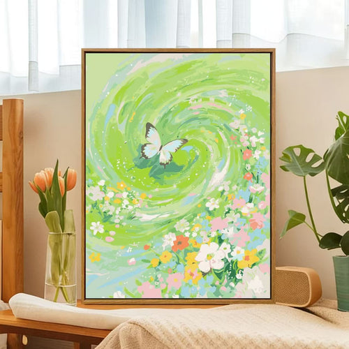 Floral Whirlwind Canvas Art Bowlift