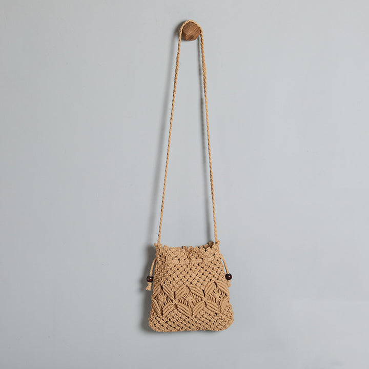 Macrame Bag with Adjustable Shoulder Strap Bowlift