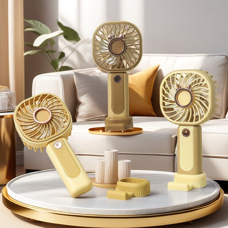Ladies Portable Handheld Fan with Flexible Tilt Adjustment Bowlift