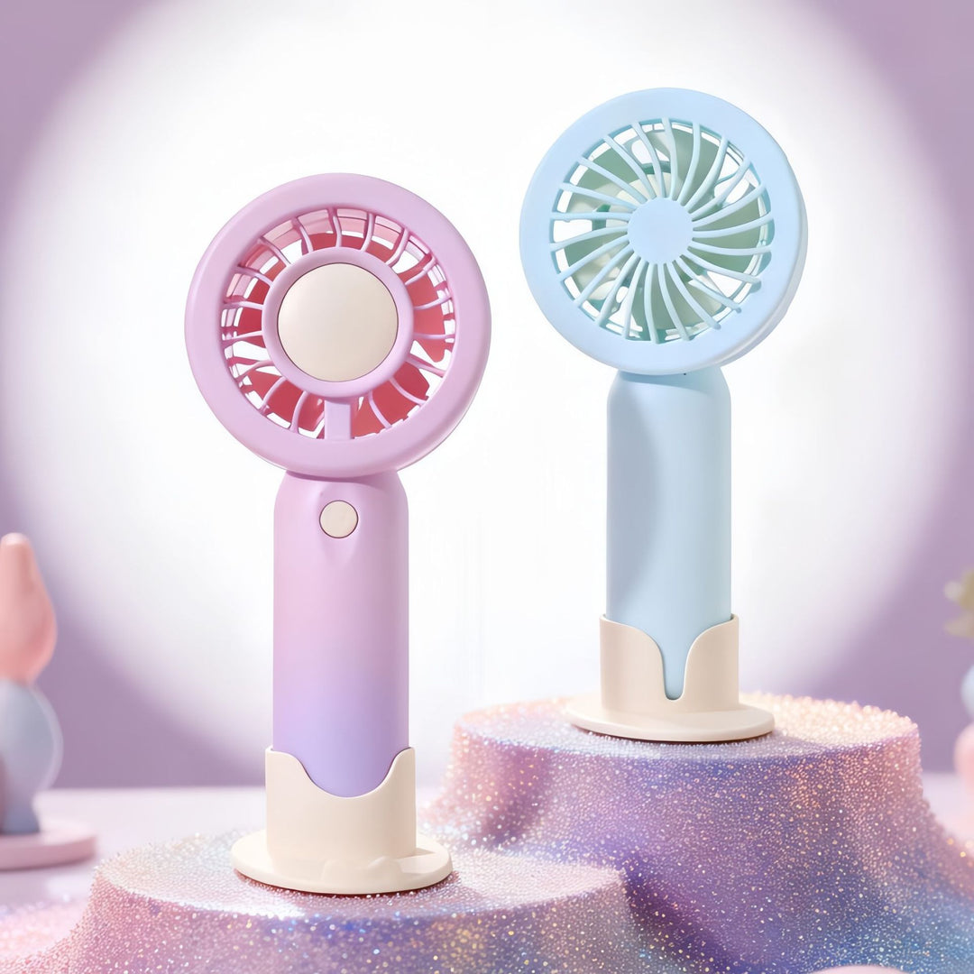 Women's portable mini handheld fan with USB charging function and flexible design Bowlift