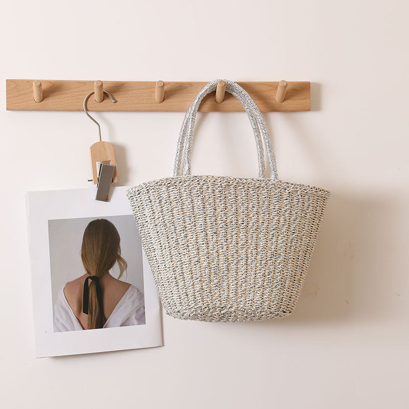Handcrafted basket bag with sturdy handles Bowlift