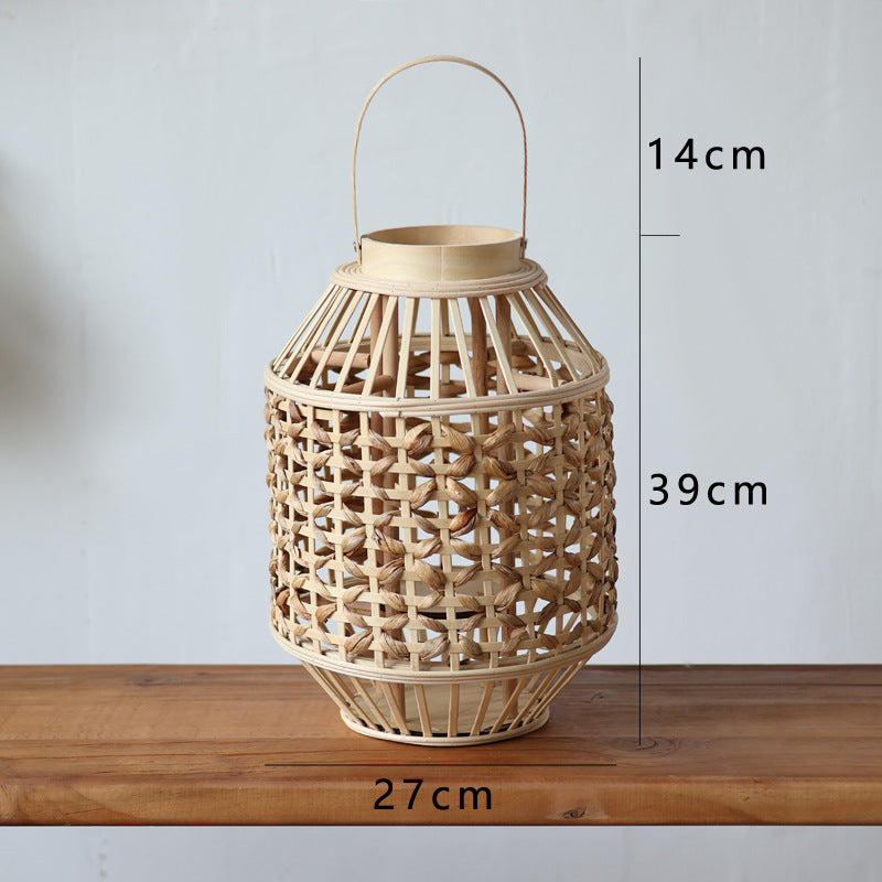 Handcrafted Rattan Lantern Bowlift