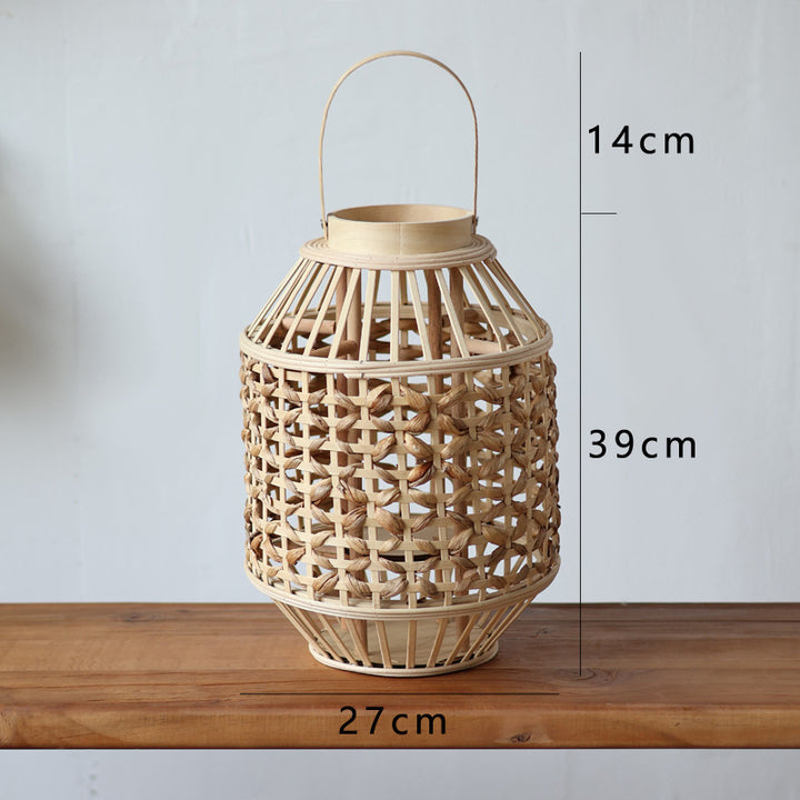 Handcrafted Rattan Lantern Bowlift
