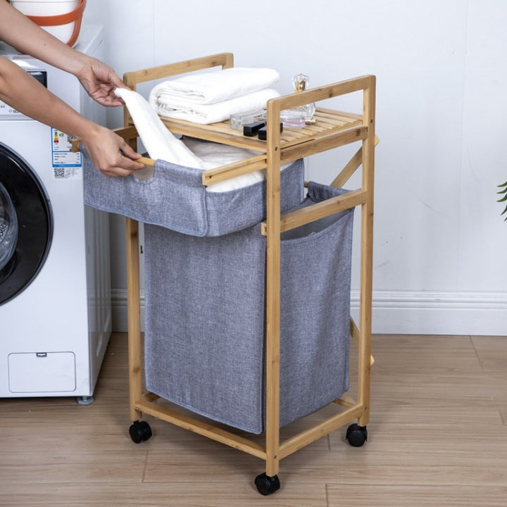 Stylish laundry storage tower with wheels Bowlift