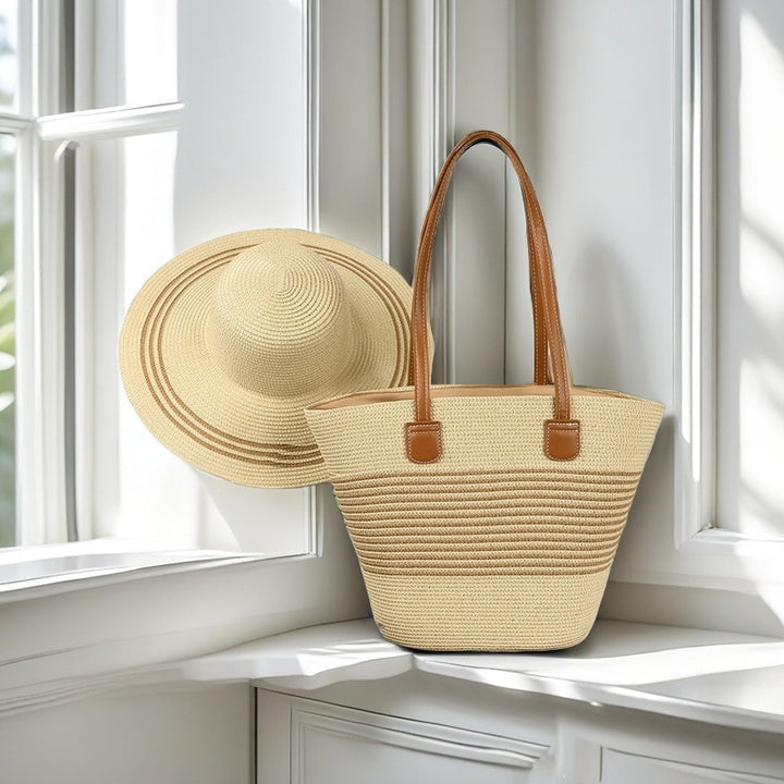 Beach bag with colorful stripes Bowlift