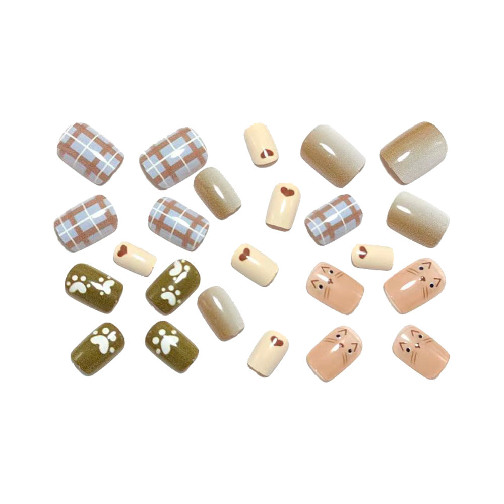 Fun Animal Design Artificial Nails Bowlift