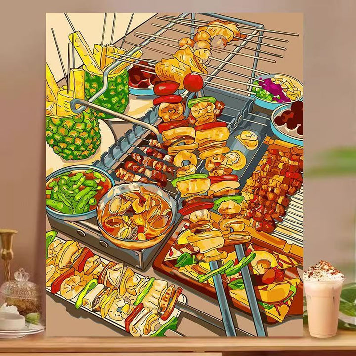 Dessert-Inspired Decorative Canvas Art Bowlift