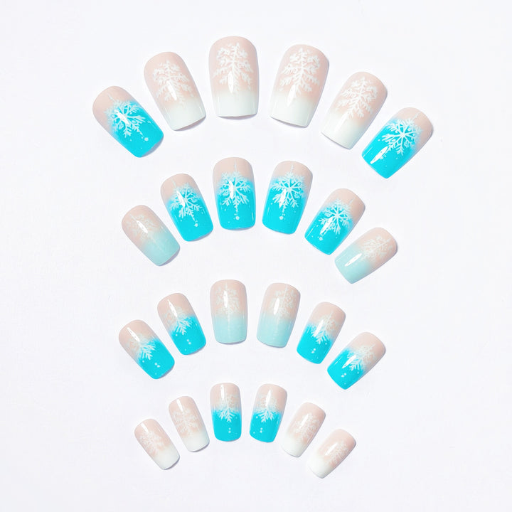 Artistic Winter Wonderland Nail Art Bowlift