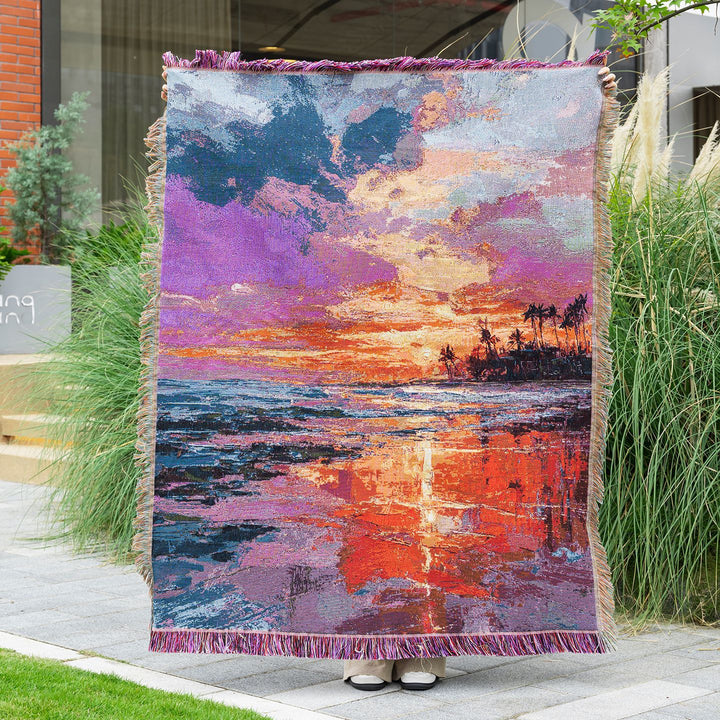 Artistic Scenic Landscape Throw Blanket