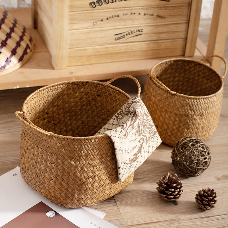 Unisex Stylish Storage Baskets made of Handwoven Natural Material Bowlift
