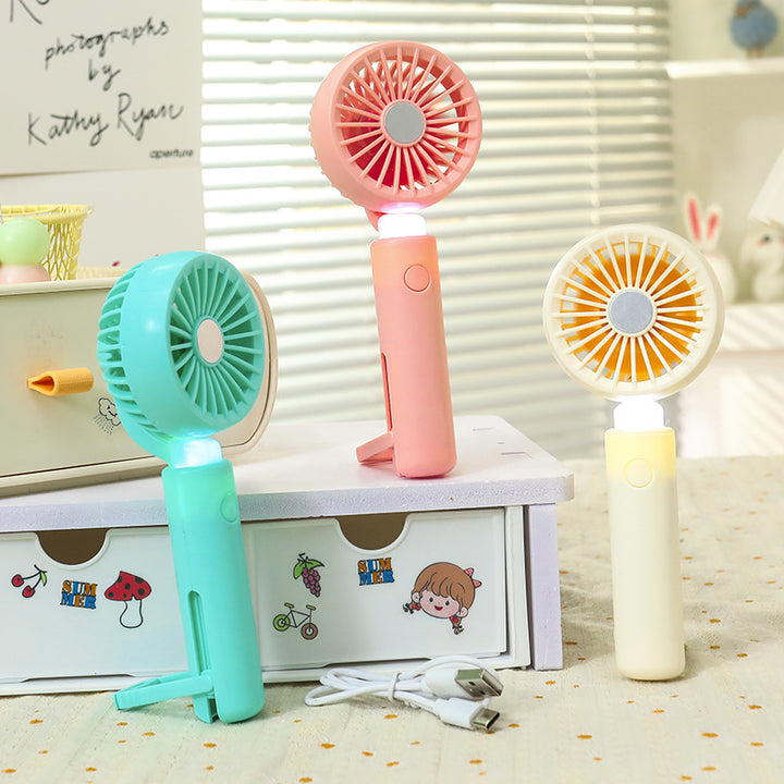 Women Portable USB Lamp Fan with Innovative Design Bowlift