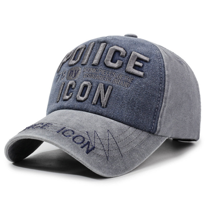 Men's Vintage-Inspired Embroidered Baseball Cap Bowlift