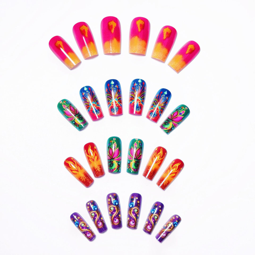 Artistic Bohemian-Inspired Nail Art Bowlift