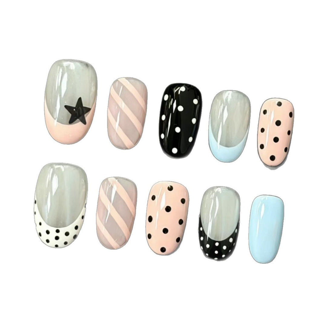 Artistic Press-On Nail Enhancements Bowlift