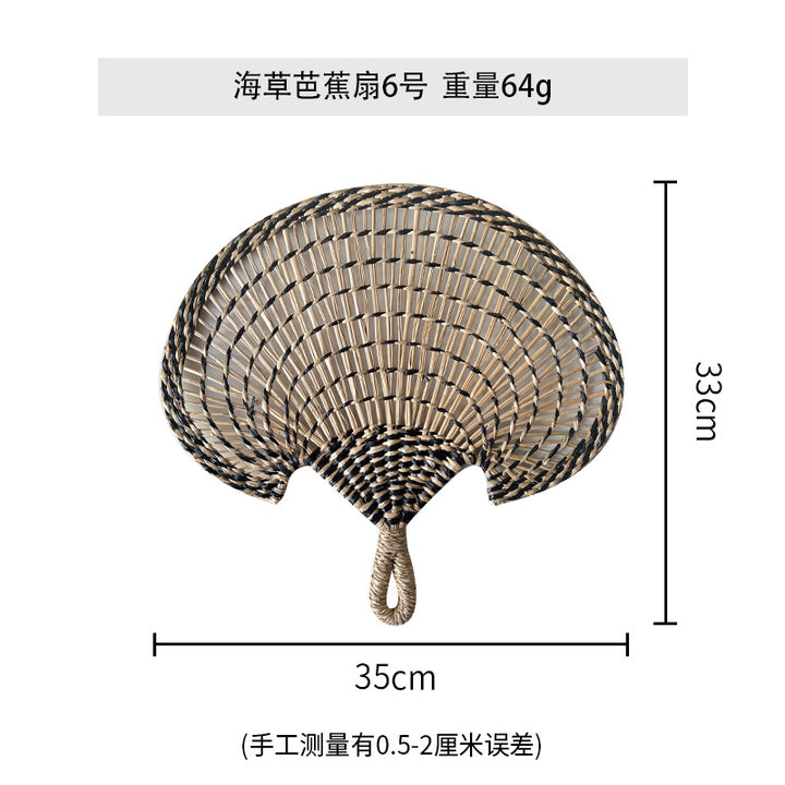 Women handmade fan made of natural materials Bowlift