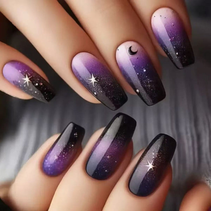 Artificial Nail Set with Cheerful Spring Design Bowlift