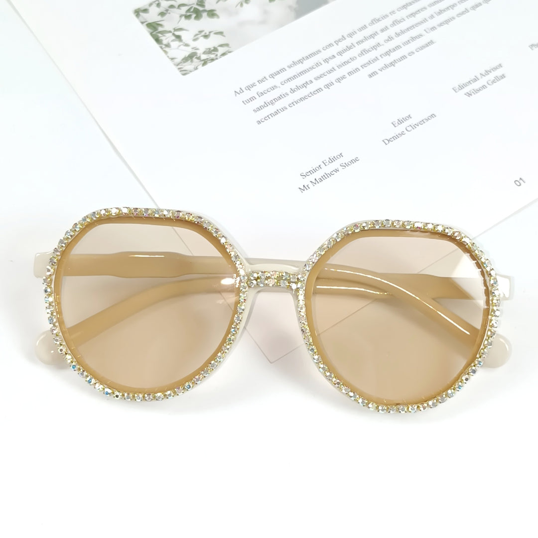 Women Glittering Oversized Sunglasses Bowlift