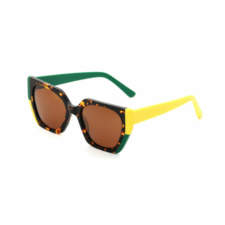 Women's designer sunglasses with angular frame and polarized lenses Bowlift