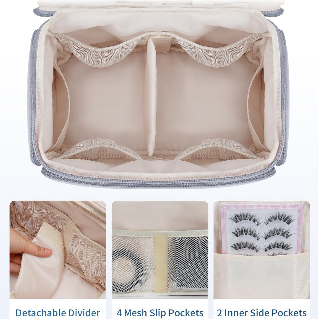 Cosmetic Storage Bag with Removable Compartments Bowlift