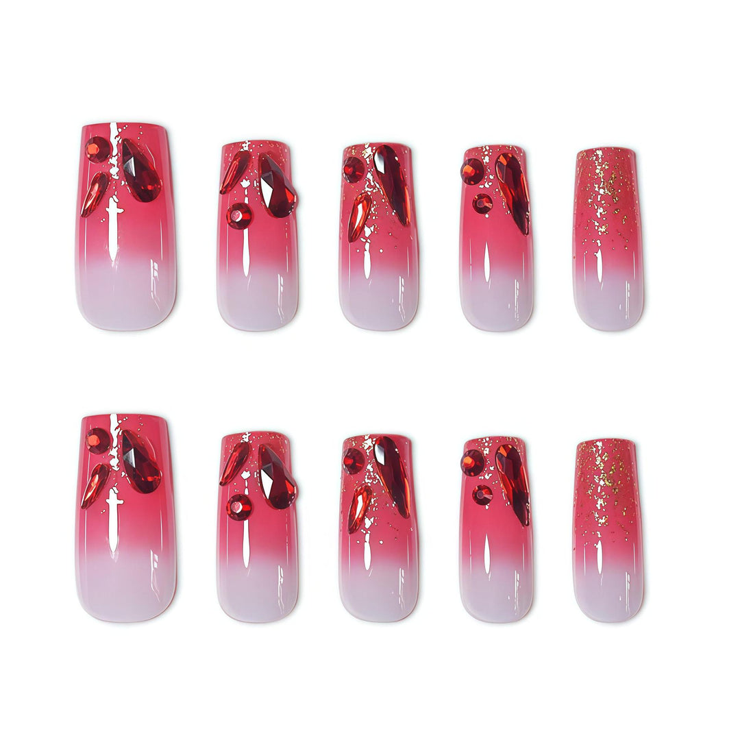 Artistic Decorative Gel Nail Extensions Bowlift