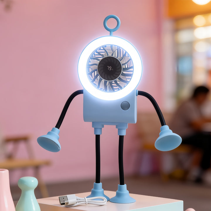 Unisex Creative Fan with integrated LED lighting Bowlift