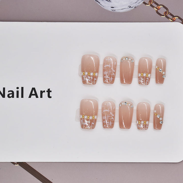Elegant Press-On Nail Set Bowlift