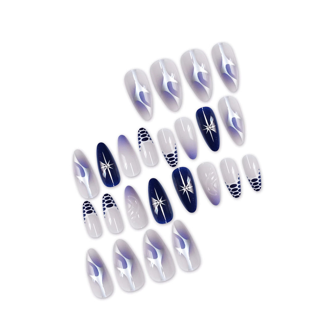 Elegant Stiletto Press-On Nail Set Bowlift