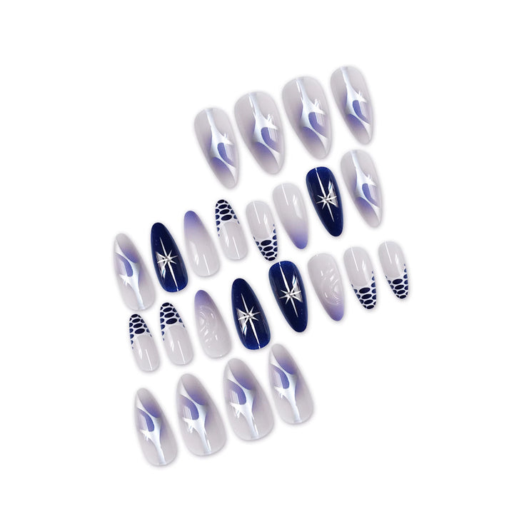 Elegant Stiletto Press-On Nail Set Bowlift