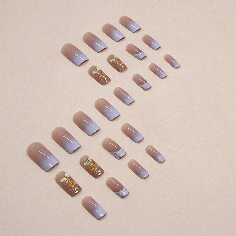 Floral Embellished Press-On Nail Set Bowlift