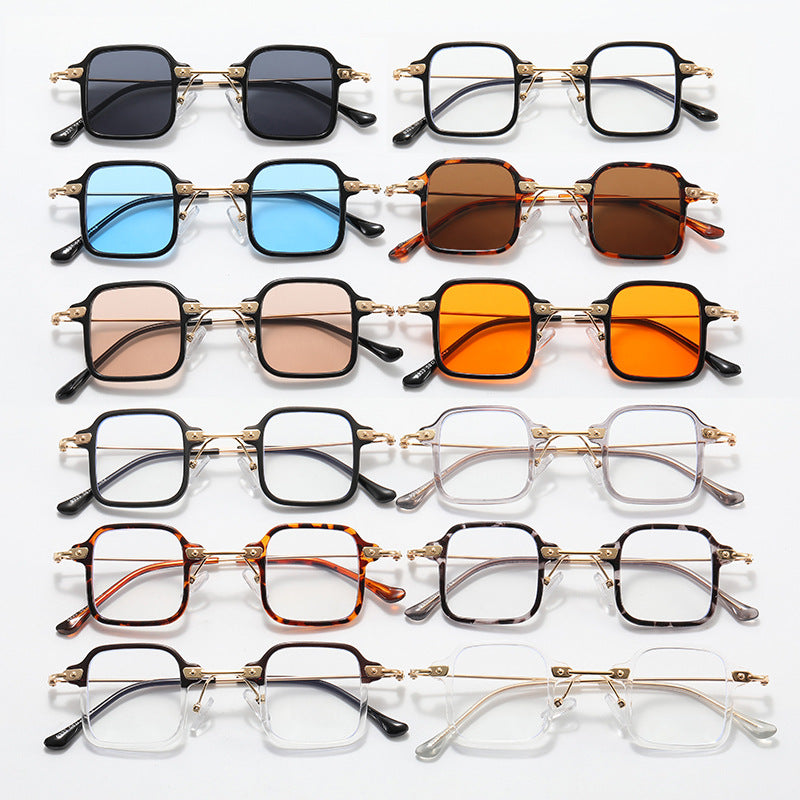 Women's geometric sunglasses with stylish metal frame Bowlift