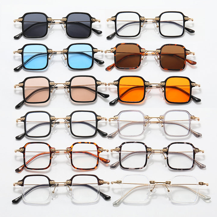 Women's geometric sunglasses with stylish metal frame Bowlift