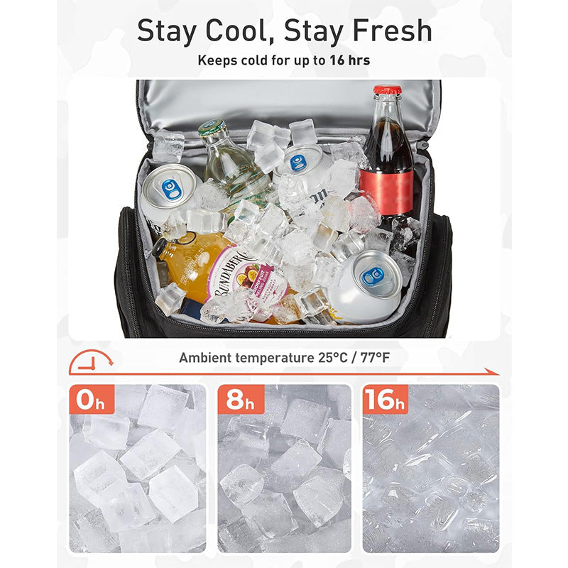 Multifunctional cooler backpack with insulating inner compartment Bowlift