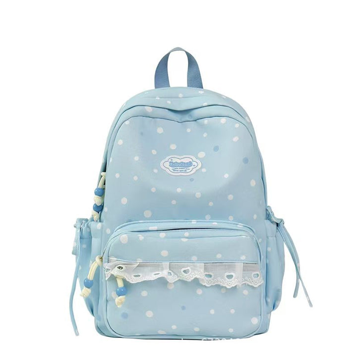 Adorable Polka Dot Design Backpack Bowlift