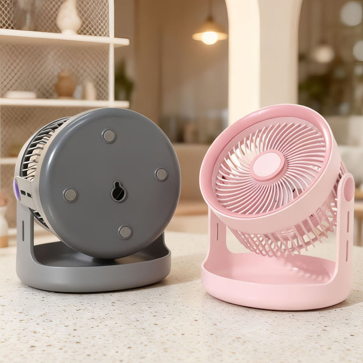 Portable table fan with flexible cooling function Bowlift
