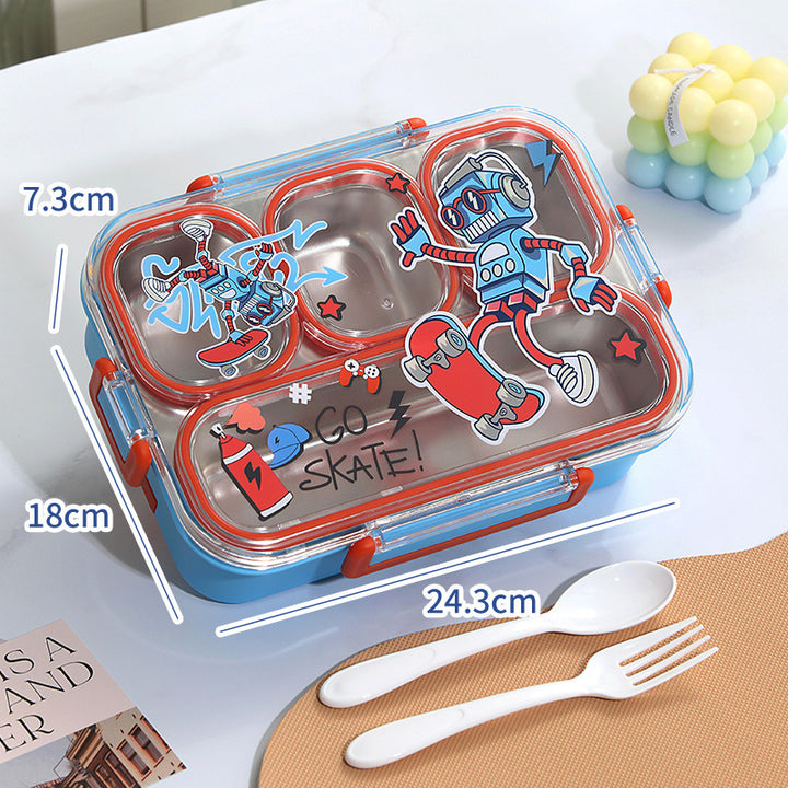 Fun-Themed Multi-Section Lunch Container